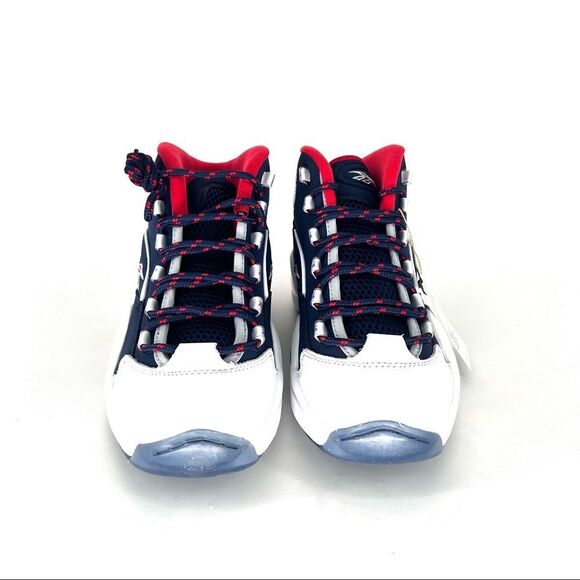 Reebok Navy Blue and White Athletic Shoes with Hexalite Cushioning main image 6